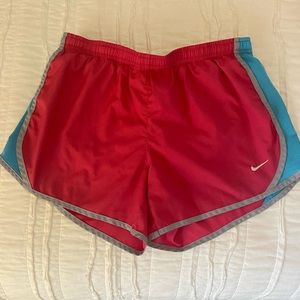 Nike pink and blue shorts
